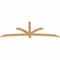 Ekena Millwork Davenport Timber Gable Bracket, Western Red Cedar, 84"W x 31"H x 1 1/2"D x 3 1/2"F, 9/12 Pitch GBW084X31X0204DAV00SWR - alternate 3